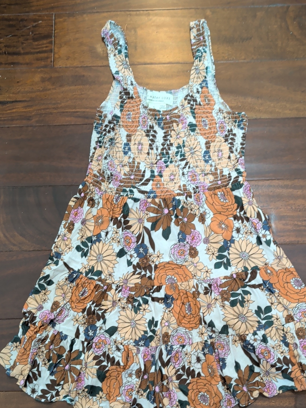 saltwater LUXE Mini Floral Dress In Size Small